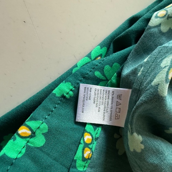 Tipsy Eleves Four Leaf Clover Casual Button Up Shirt Mens XL St. Paddy's Day - Picture 7 of 7